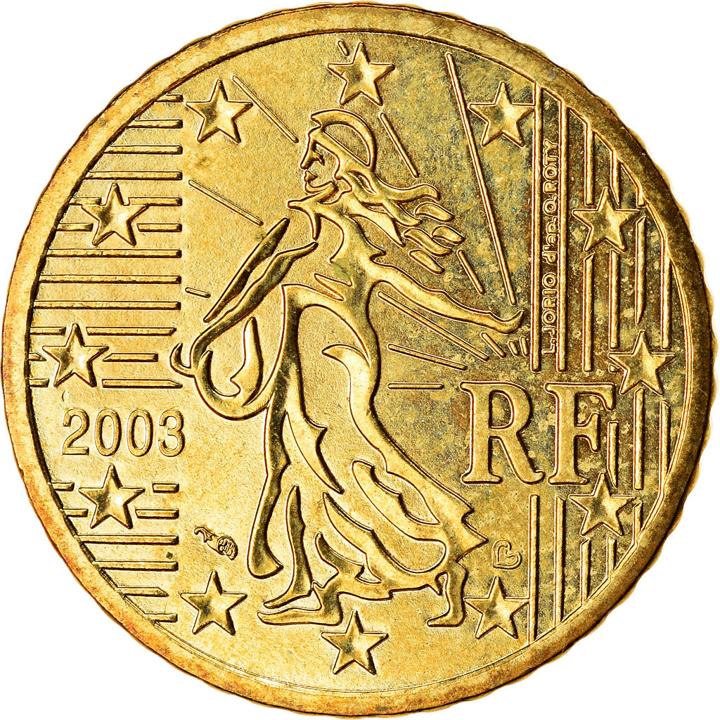 Frankreich, 50 Euro Cent, 2003, VZ, Messing, KM:1287