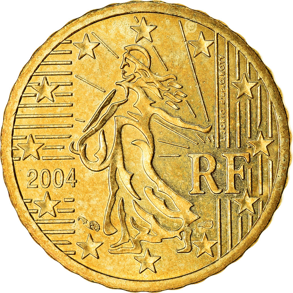 France, 10 Euro Cent, 2004, SUP, Laiton, KM:1285