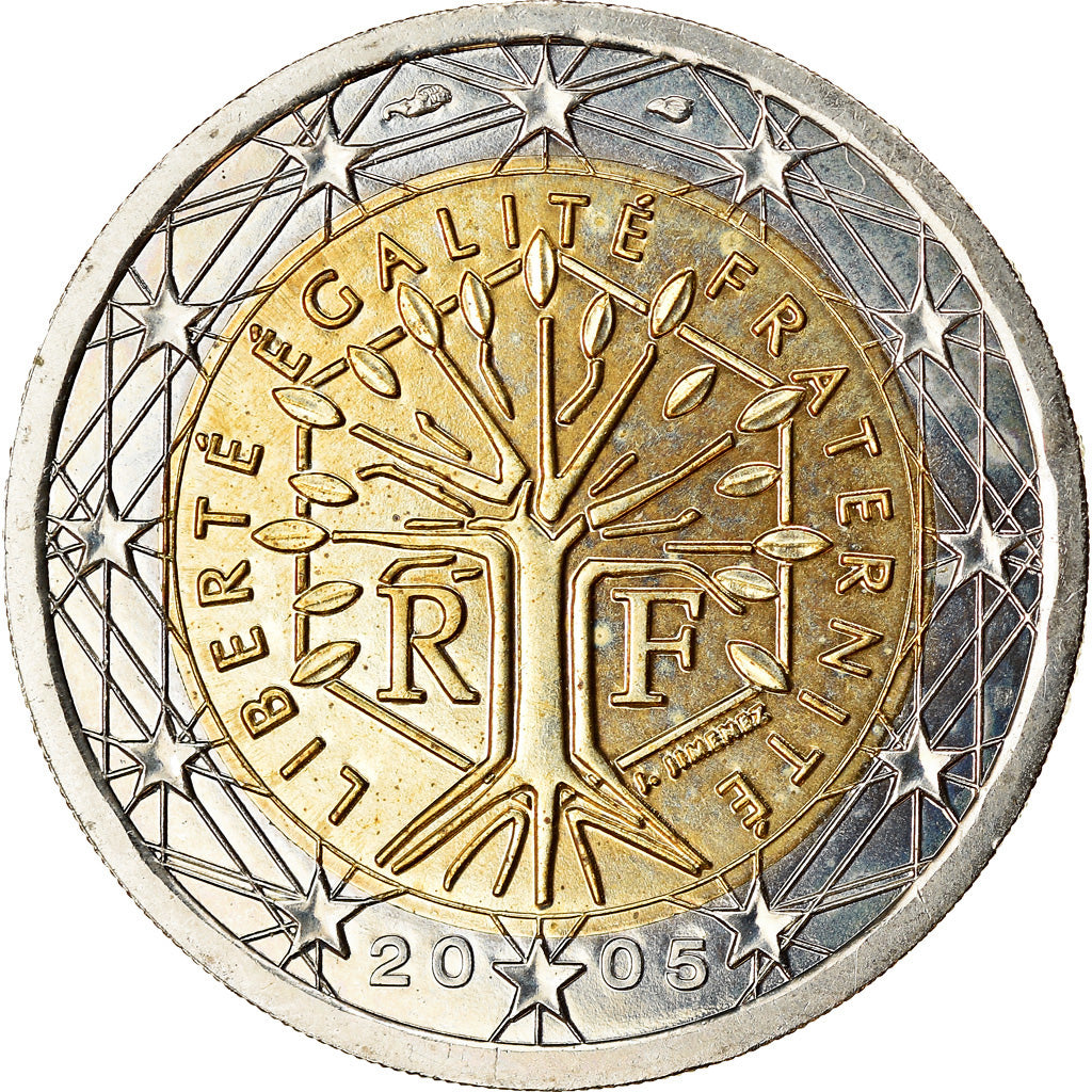 Francia, 2 Euro, 2005, SPL-, Bi-metallico, KM:1289