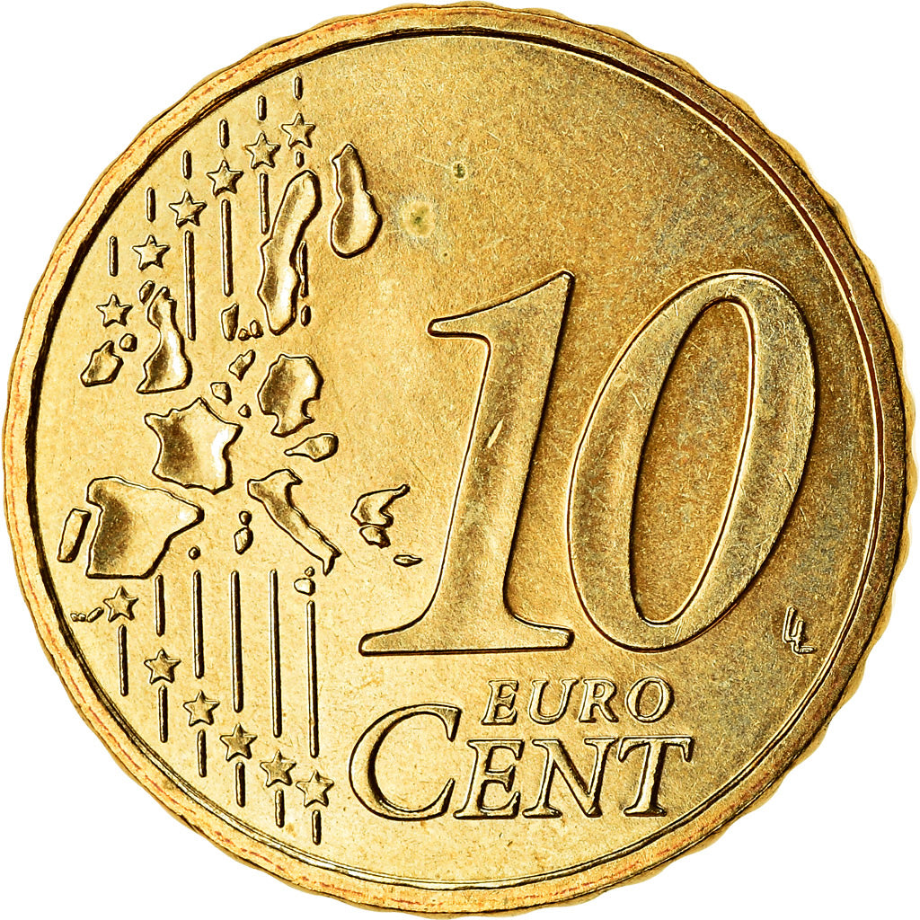 Francia, 10 Euro Cent, 2006, SPL-, Ottone, KM:1285