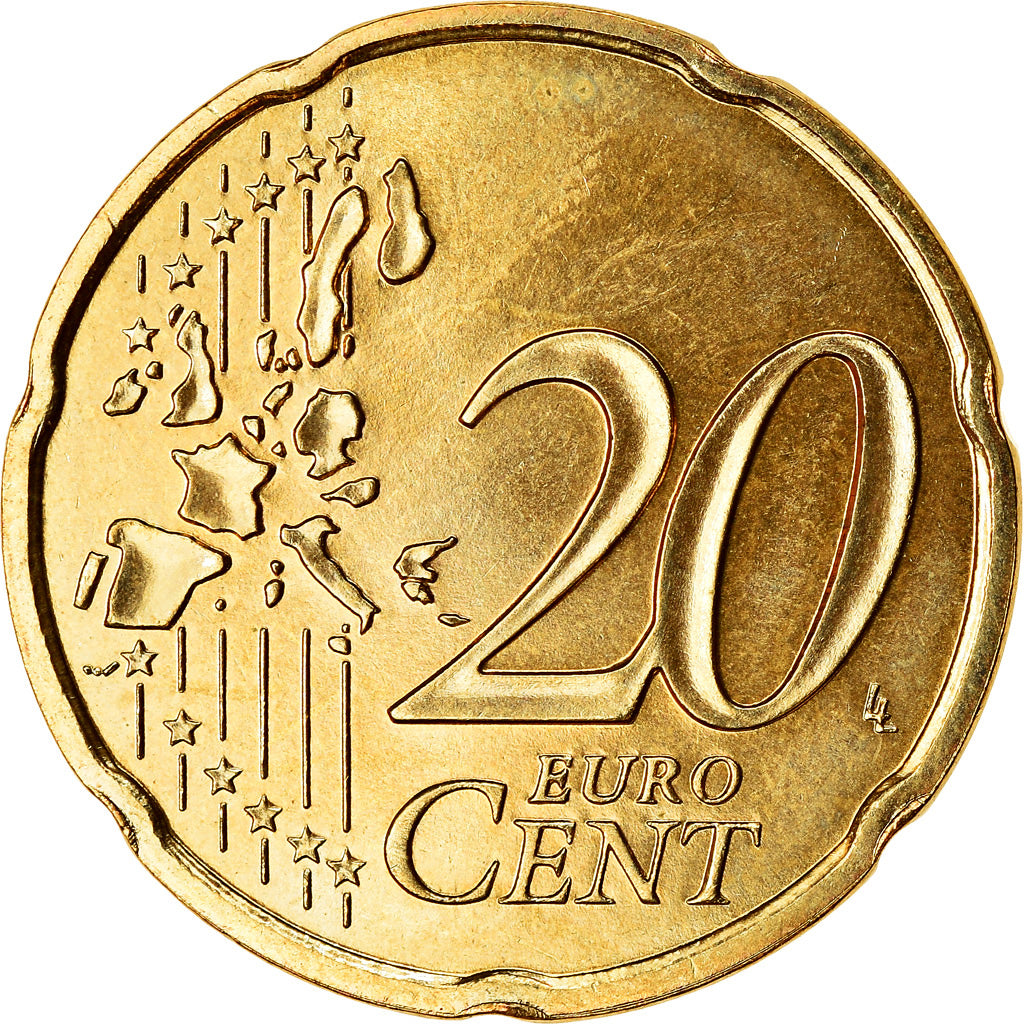 Frankreich, 20 Euro Cent, 2006, VZ, Messing, KM:1286