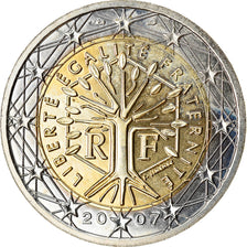 Francia, 2 Euro, 2007, SPL-, Bi-metallico, KM:1414