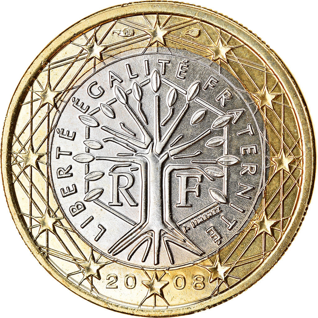 Francia, Euro, 2008, SPL, Bi-metallico, KM:1413