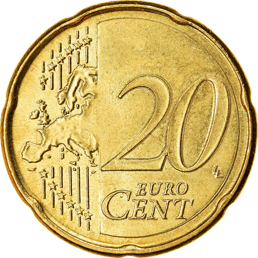 France, 20 Euro Cent, 2010, TTB, Laiton, KM:1411