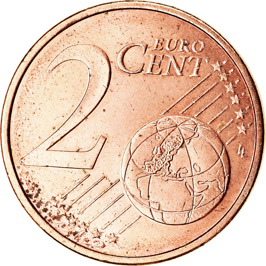 Francja, 2 Euro Cent, 2012, Paris, AU(55-58), Miedź platerowana stalą, KM:1283