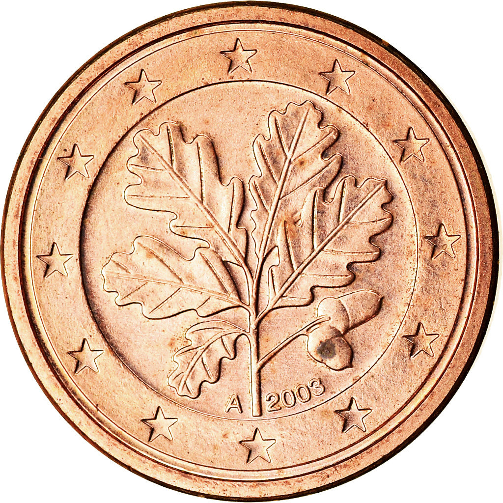 GERMANIA - REPUBBLICA FEDERALE, Euro Cent, 2003, SPL, Acciaio placcato rame