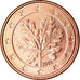 GERMANY - FEDERAL REPUBLIC, 5 Euro Cent, 2003, MS(63), Copper Plated Steel
