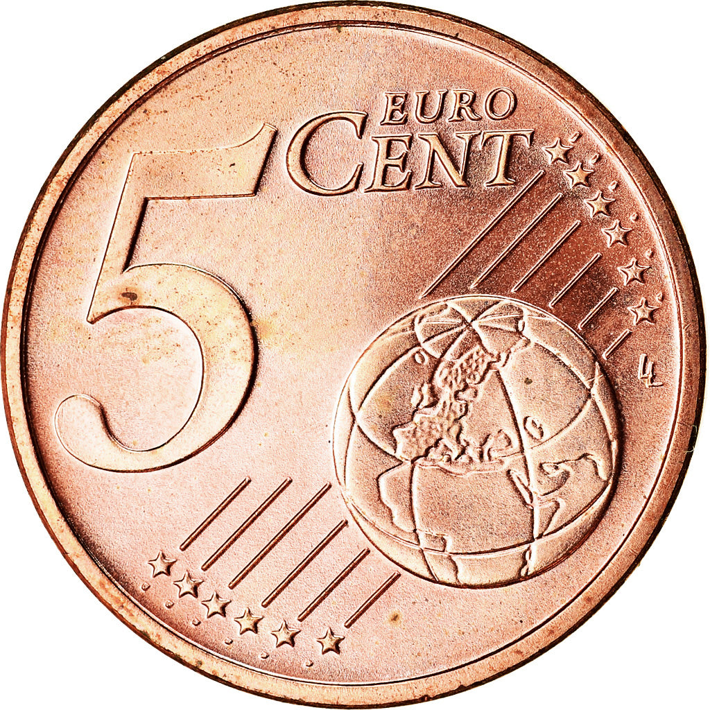 GERMANY - FEDERAL REPUBLIC, 5 Euro Cent, 2003, MS(63), Copper Plated Steel