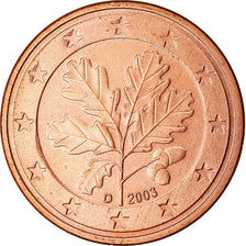 GERMANY - FEDERAL REPUBLIC, 5 Euro Cent, 2003, MS(63), Copper Plated Steel