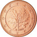 GERMANY - FEDERAL REPUBLIC, 5 Euro Cent, 2003, MS(63), Copper Plated Steel