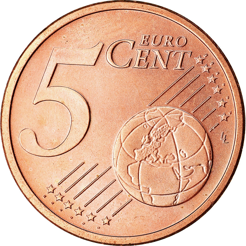 GERMANY - FEDERAL REPUBLIC, 5 Euro Cent, 2003, MS(63), Copper Plated Steel