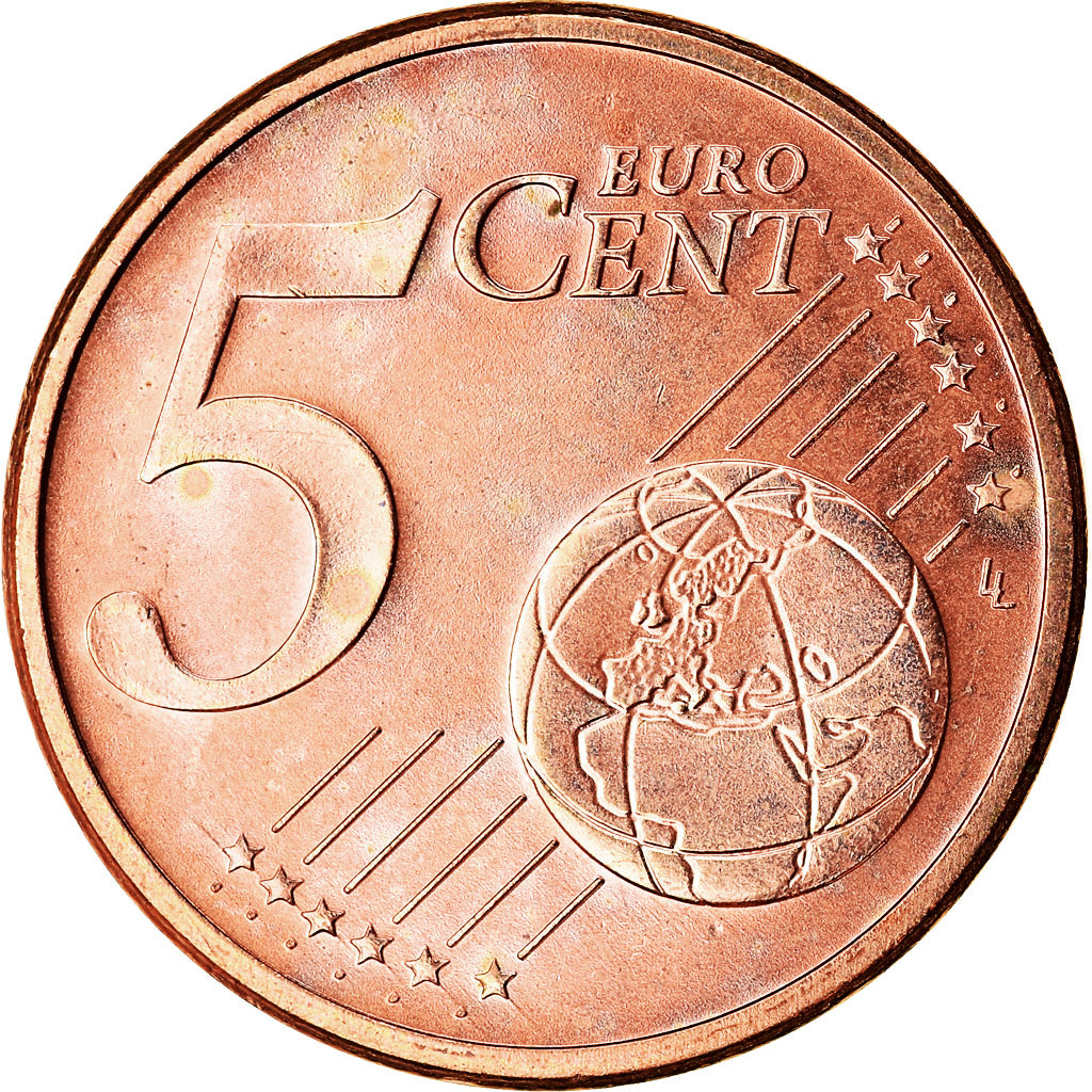 GERMANY - FEDERAL REPUBLIC, 5 Euro Cent, 2003, MS(63), Copper Plated Steel
