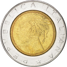 Coin, Italy, 500 Lire, 1982, Rome, MS(60-62), Bi-Metallic, KM:111
