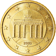 ALEMANIA - REPÚBLICA FEDERAL, 50 Euro Cent, 2003, SC, Latón, KM:212