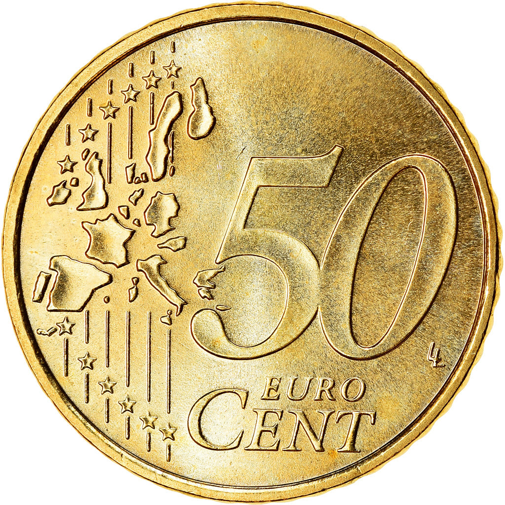 ALEMANIA - REPÚBLICA FEDERAL, 50 Euro Cent, 2003, SC, Latón, KM:212