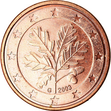 GERMANY - FEDERAL REPUBLIC, 5 Euro Cent, 2003, MS(63), Copper Plated Steel