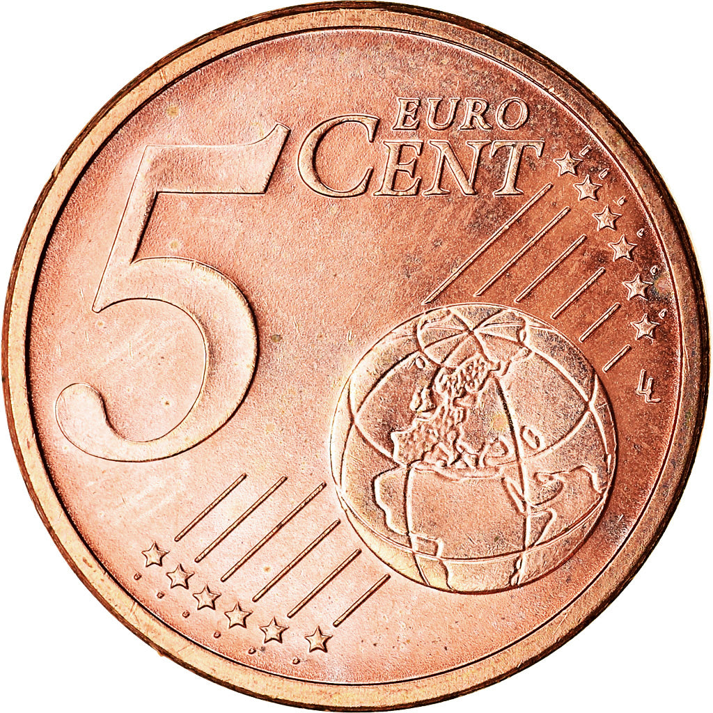 GERMANY - FEDERAL REPUBLIC, 5 Euro Cent, 2003, MS(63), Copper Plated Steel