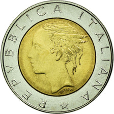 Coin, Italy, 500 Lire, 1982, Rome, MS(60-62), Bi-Metallic, KM:111