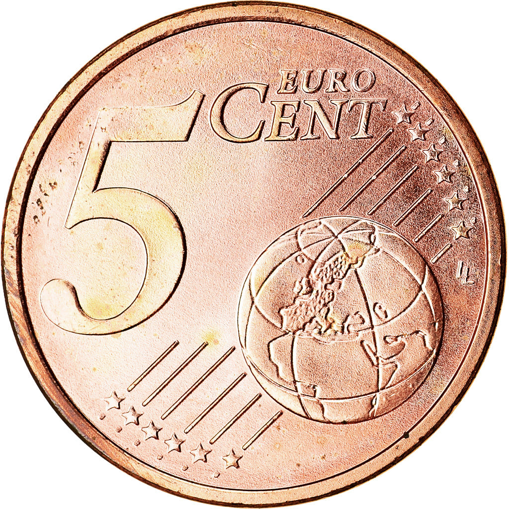 GERMANY - FEDERAL REPUBLIC, 5 Euro Cent, 2003, MS(63), Copper Plated Steel