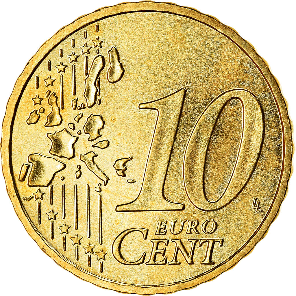 ALEMANIA - REPÚBLICA FEDERAL, 10 Euro Cent, 2003, SC, Latón, KM:210