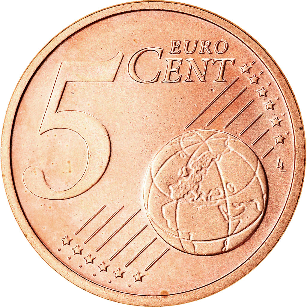 Bundesrepublik Deutschland, 5 Euro Cent, 2004, UNZ, Copper Plated Steel, KM:209