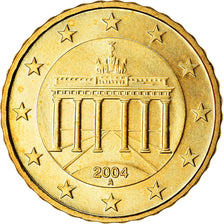 GERMANIA - REPUBBLICA FEDERALE, 10 Euro Cent, 2004, SPL, Ottone, KM:210