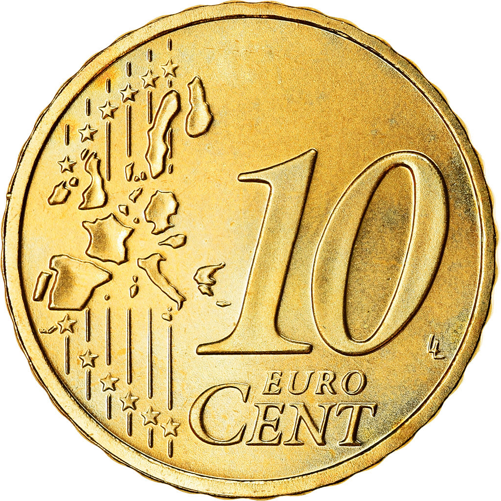 GERMANIA - REPUBBLICA FEDERALE, 10 Euro Cent, 2004, SPL, Ottone, KM:210