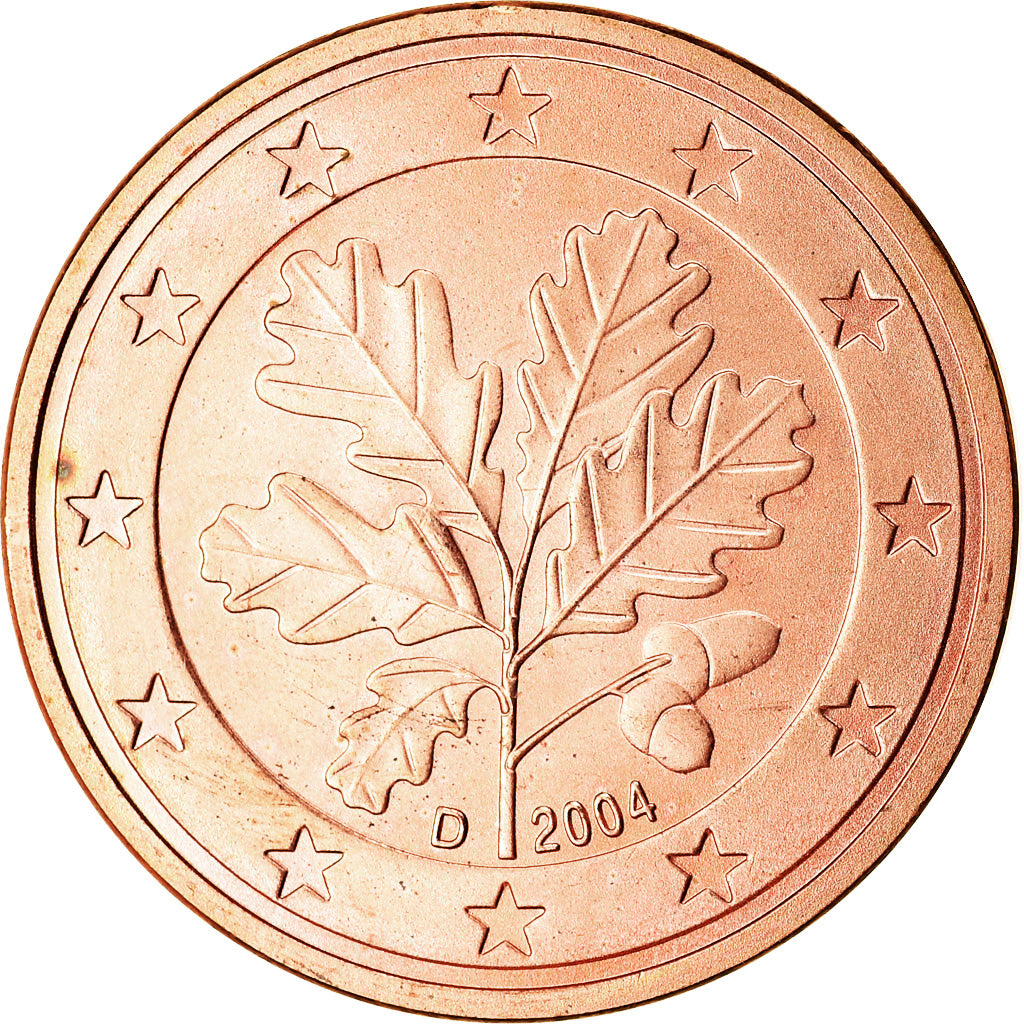 République fédérale allemande, 5 Euro Cent, 2004, SPL, Copper Plated Steel