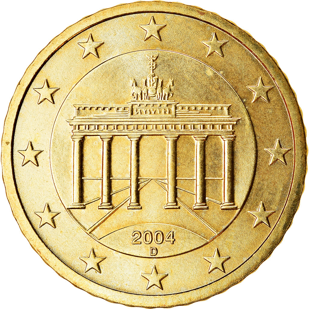 Bundesrepublik Deutschland, 50 Euro Cent, 2004, UNZ, Messing, KM:212