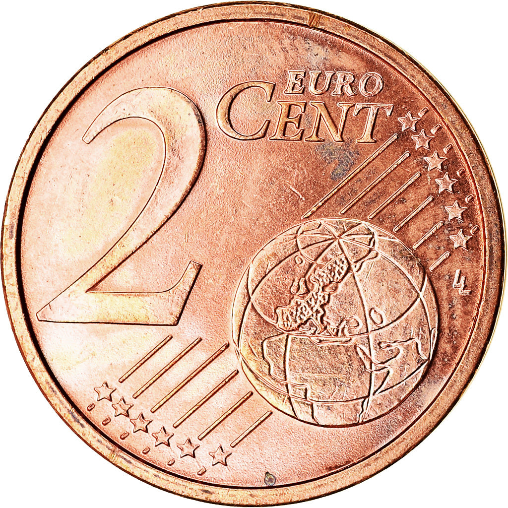 ALEMANIA - REPÚBLICA FEDERAL, 2 Euro Cent, 2004, SC, Cobre chapado en acero