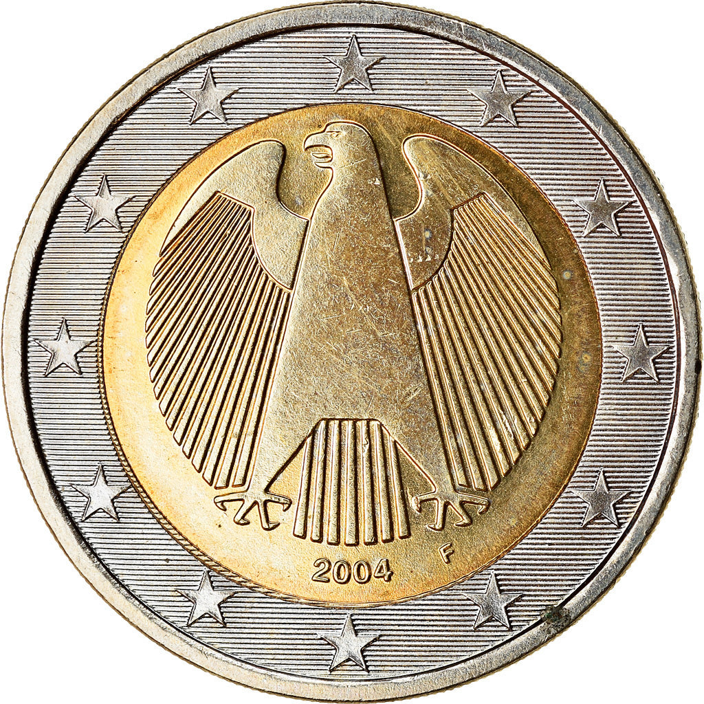GERMANIA - REPUBBLICA FEDERALE, 2 Euro, 2004, SPL, Bi-metallico, KM:214