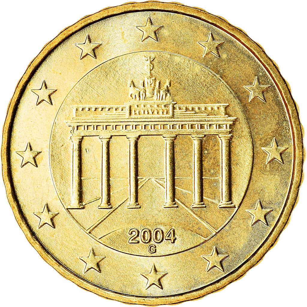 ALEMANIA - REPÚBLICA FEDERAL, 10 Euro Cent, 2004, SC, Latón, KM:210