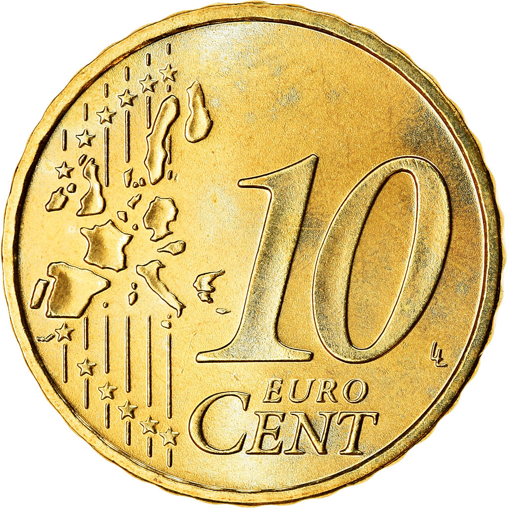 ALEMANIA - REPÚBLICA FEDERAL, 10 Euro Cent, 2004, SC, Latón, KM:210