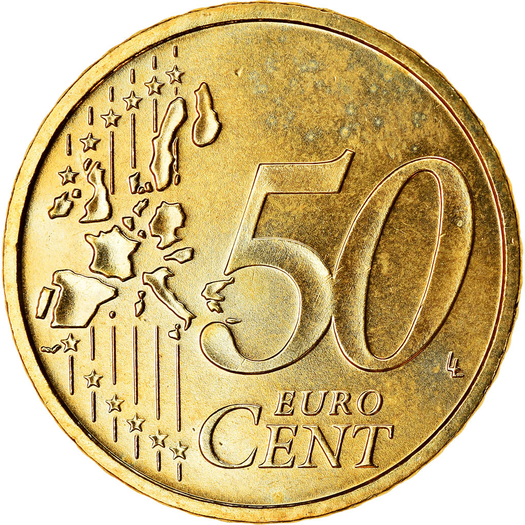 GERMANIA - REPUBBLICA FEDERALE, 50 Euro Cent, 2004, SPL, Ottone, KM:212