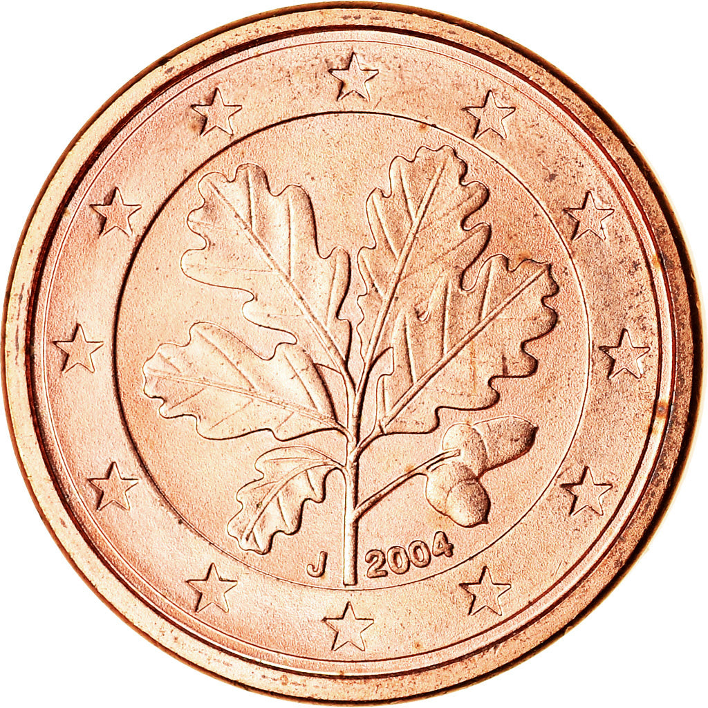 GERMANIA - REPUBBLICA FEDERALE, Euro Cent, 2004, SPL, Acciaio placcato rame