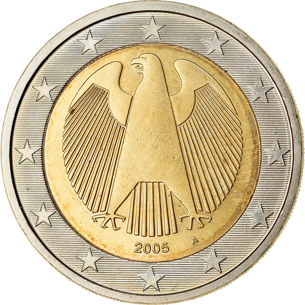 GERMANIA - REPUBBLICA FEDERALE, 2 Euro, 2005, SPL, Bi-metallico, KM:214