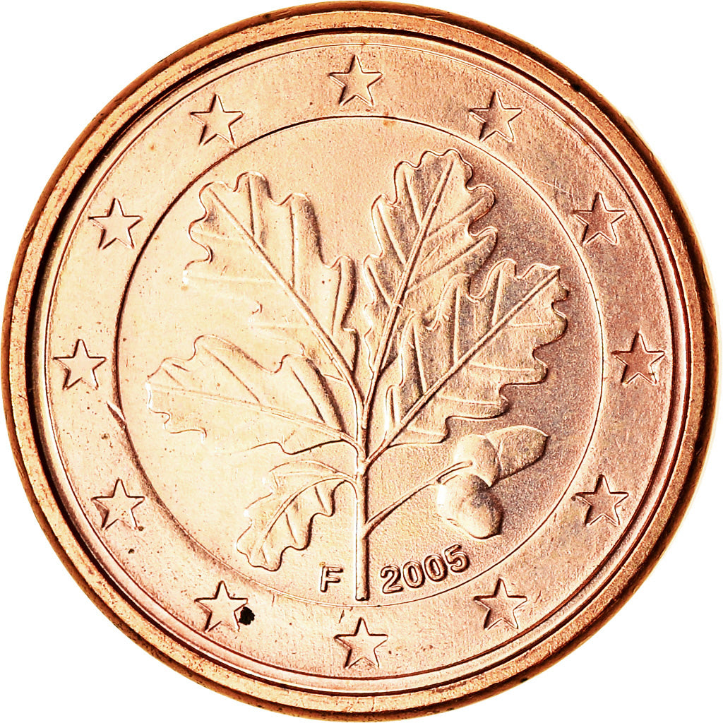 GERMANY - FEDERAL REPUBLIC, Euro Cent, 2005, MS(63), Copper Plated Steel, KM:207