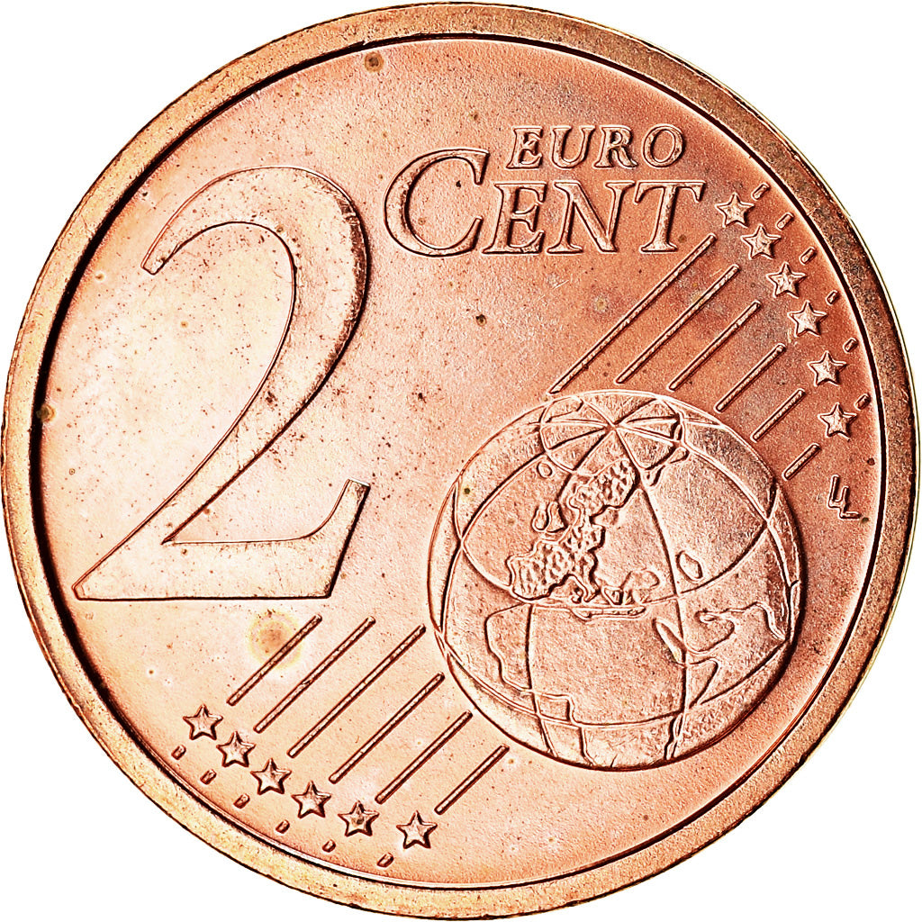 GERMANY - FEDERAL REPUBLIC, 2 Euro Cent, 2005, MS(63), Copper Plated Steel