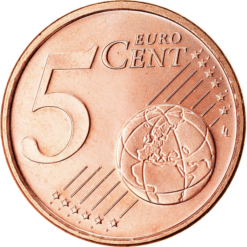 ALEMANIA - REPÚBLICA FEDERAL, 5 Euro Cent, 2005, SC, Cobre chapado en acero