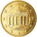 GERMANY - FEDERAL REPUBLIC, 10 Euro Cent, 2005, MS(63), Brass, KM:210