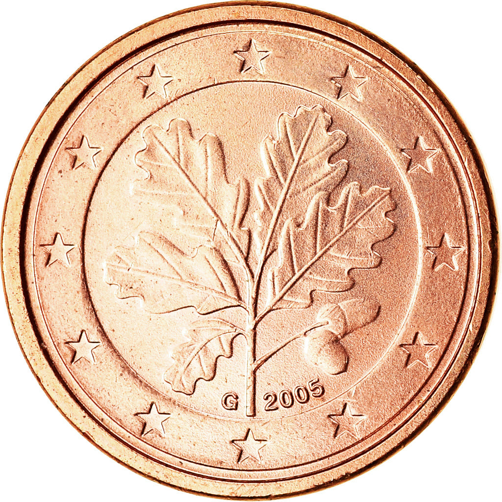 GERMANIA - REPUBBLICA FEDERALE, Euro Cent, 2005, SPL, Acciaio placcato rame