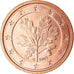 GERMANY - FEDERAL REPUBLIC, 2 Euro Cent, 2005, MS(63), Copper Plated Steel