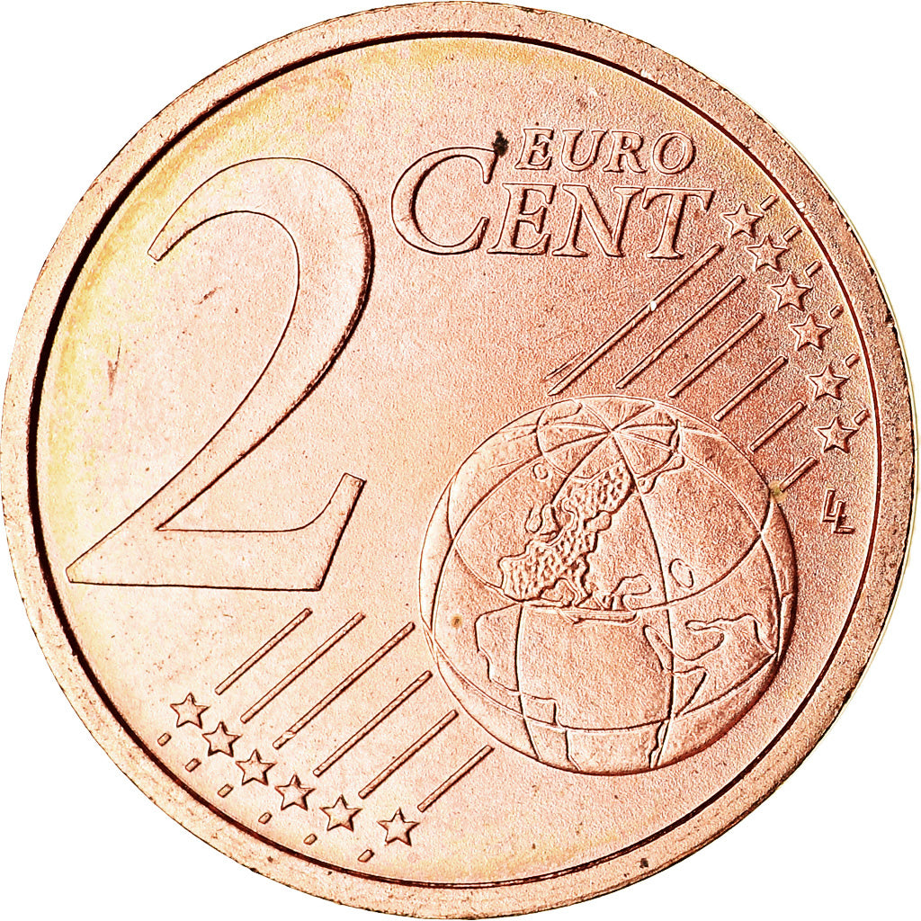 GERMANY - FEDERAL REPUBLIC, 2 Euro Cent, 2005, MS(63), Copper Plated Steel