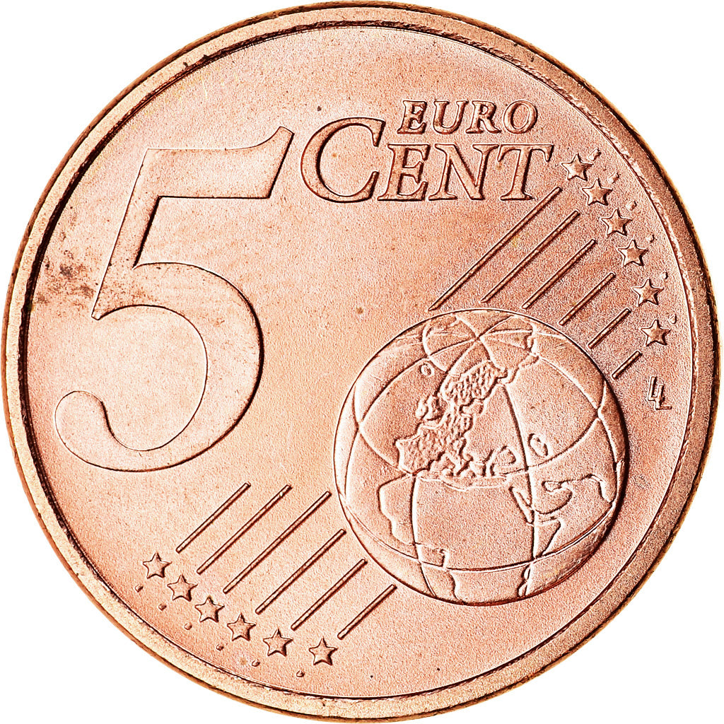 GERMANIA - REPUBBLICA FEDERALE, 5 Euro Cent, 2005, SPL, Acciaio placcato rame