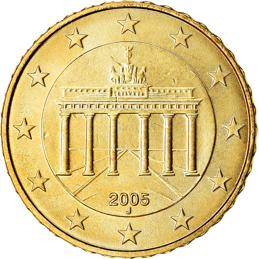 ALEMANIA - REPÚBLICA FEDERAL, 10 Euro Cent, 2005, SC, Latón, KM:210
