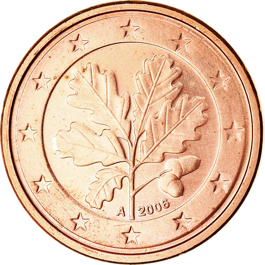 GERMANY - FEDERAL REPUBLIC, Euro Cent, 2006, MS(63), Copper Plated Steel, KM:207