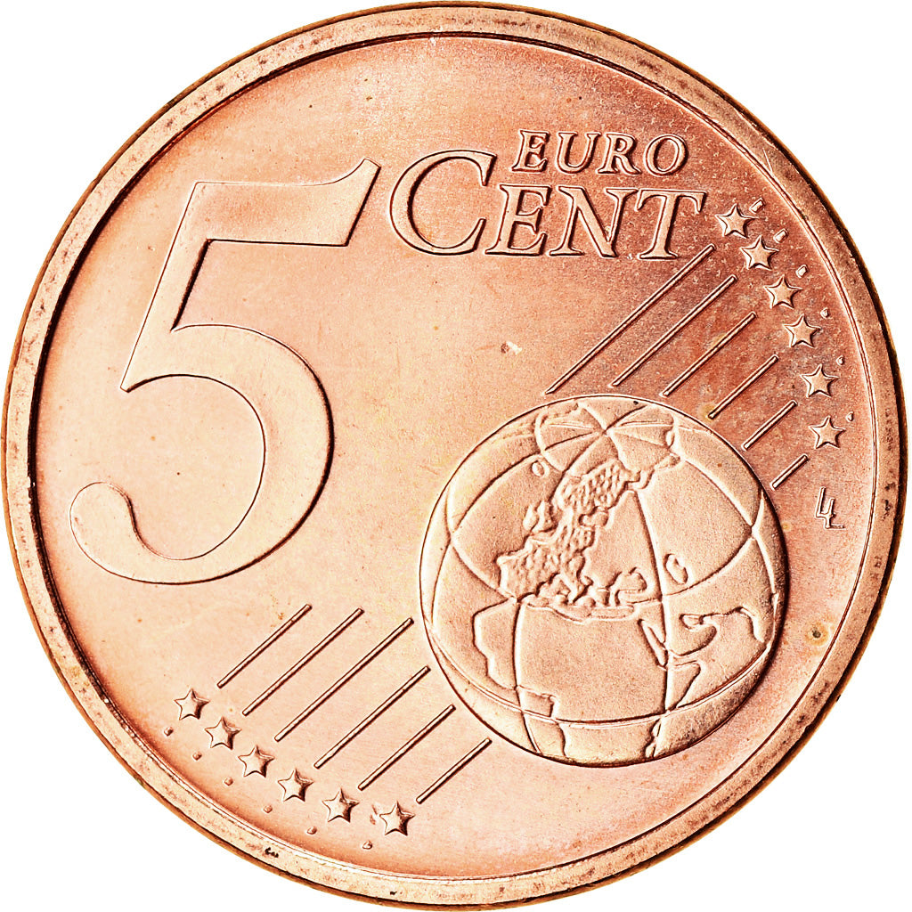 GERMANY - FEDERAL REPUBLIC, 5 Euro Cent, 2006, MS(63), Copper Plated Steel