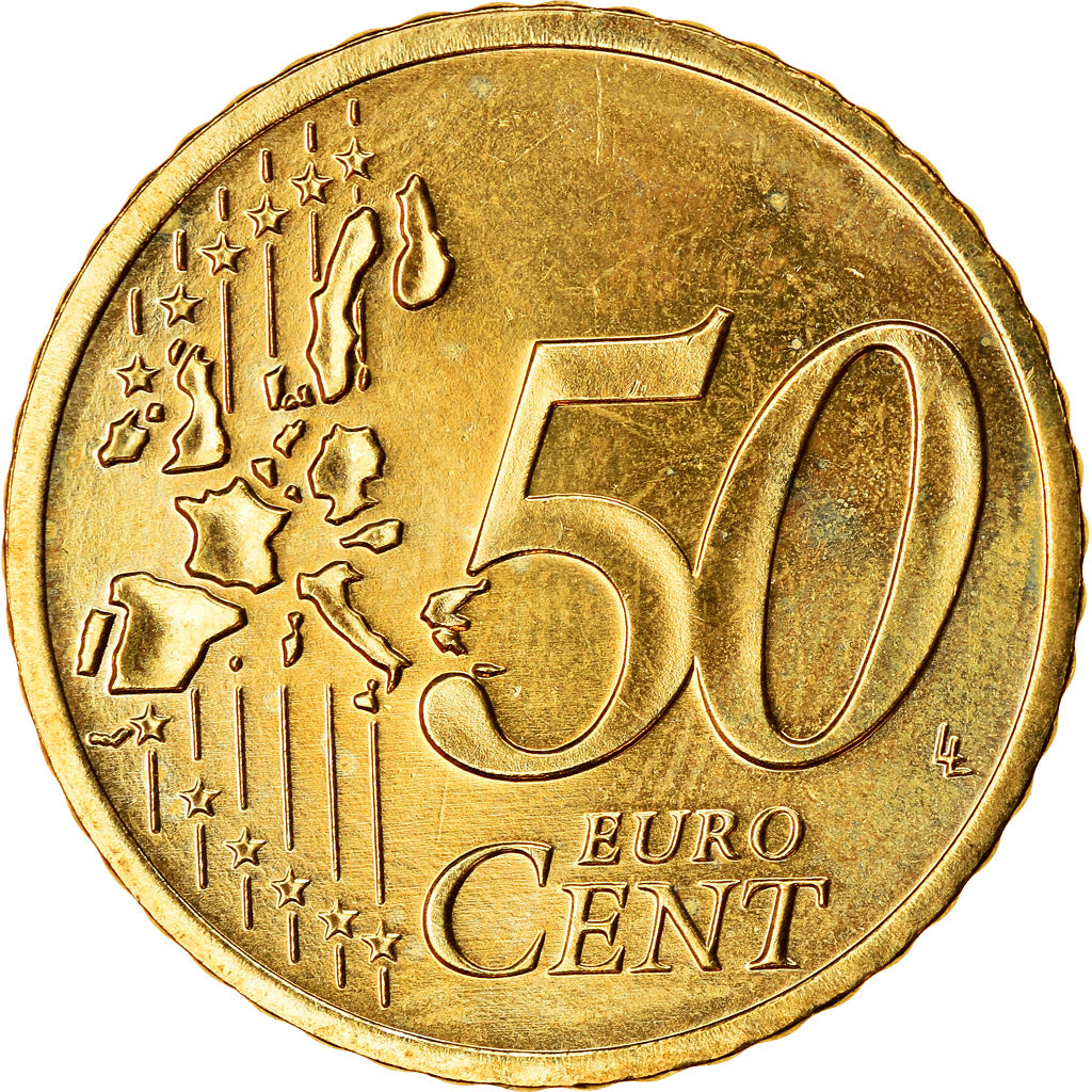 GERMANY - FEDERAL REPUBLIC, 50 Euro Cent, 2006, MS(63), Brass, KM:212