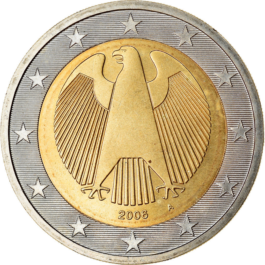 GERMANIA - REPUBBLICA FEDERALE, 2 Euro, 2006, SPL, Bi-metallico, KM:214