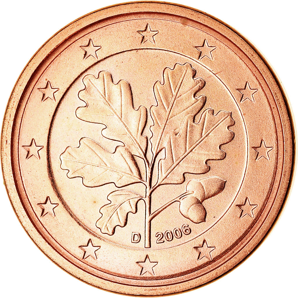 GERMANY - FEDERAL REPUBLIC, Euro Cent, 2006, MS(63), Copper Plated Steel, KM:207